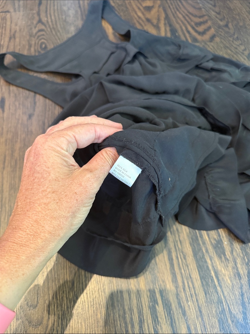 Madison Marcus Black Ruffle Racerback Tank - Picture 4 of 4